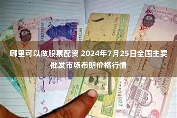 哪里可以做股票配资 2024年7月25日全国主要批发市场布朗价格行情