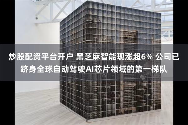 炒股配资平台开户 黑芝麻智能现涨超6% 公司已跻身全球自动驾驶AI芯片领域的第一梯队