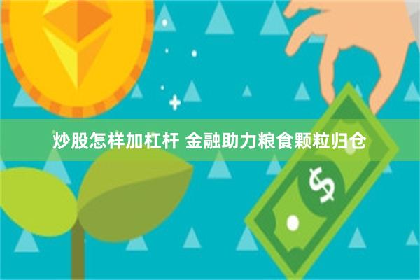 炒股怎样加杠杆 金融助力粮食颗粒归仓