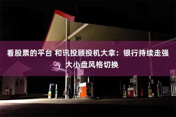 看股票的平台 和讯投顾投机大拿：银行持续走强，大小盘风格切换